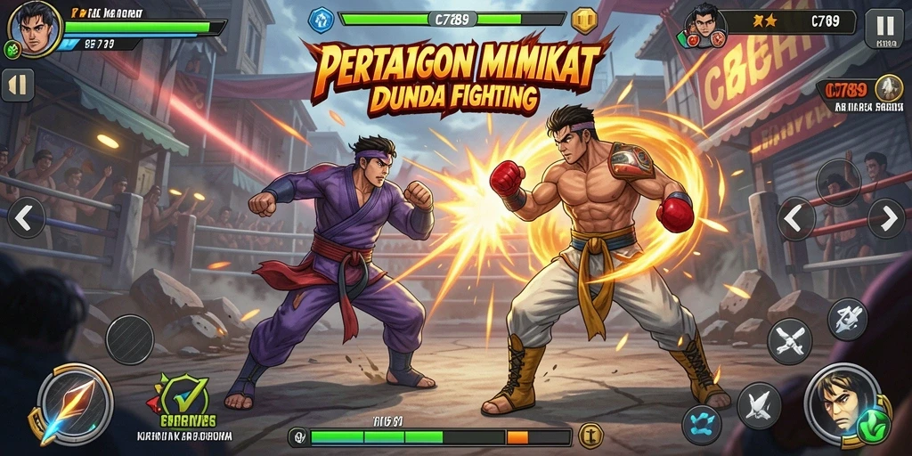 Gameplay C789 menampilkan pertarungan yang intens dan grafis menawan.