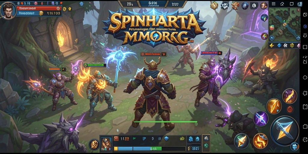 Tampilan gameplay menawan yang membawa petualangan MMORPG hidup.