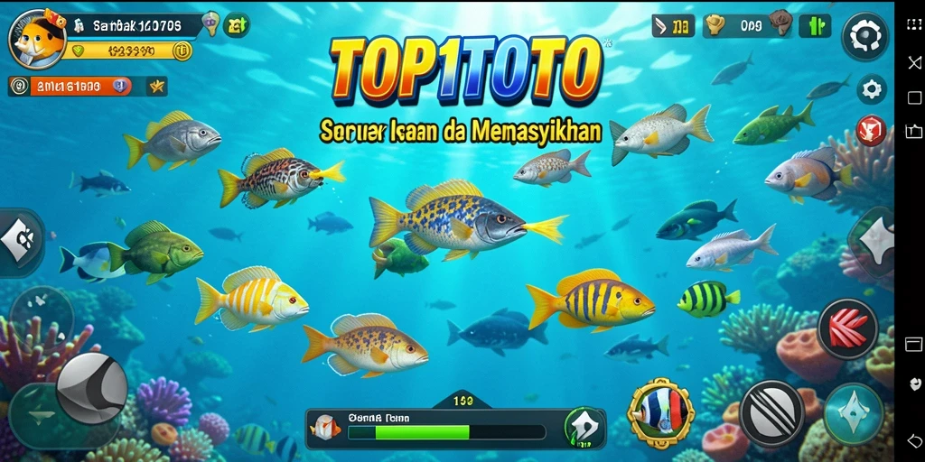Tampilan gameplay Tembak Ikan di TOP1TOTO yang memikat dan seru.