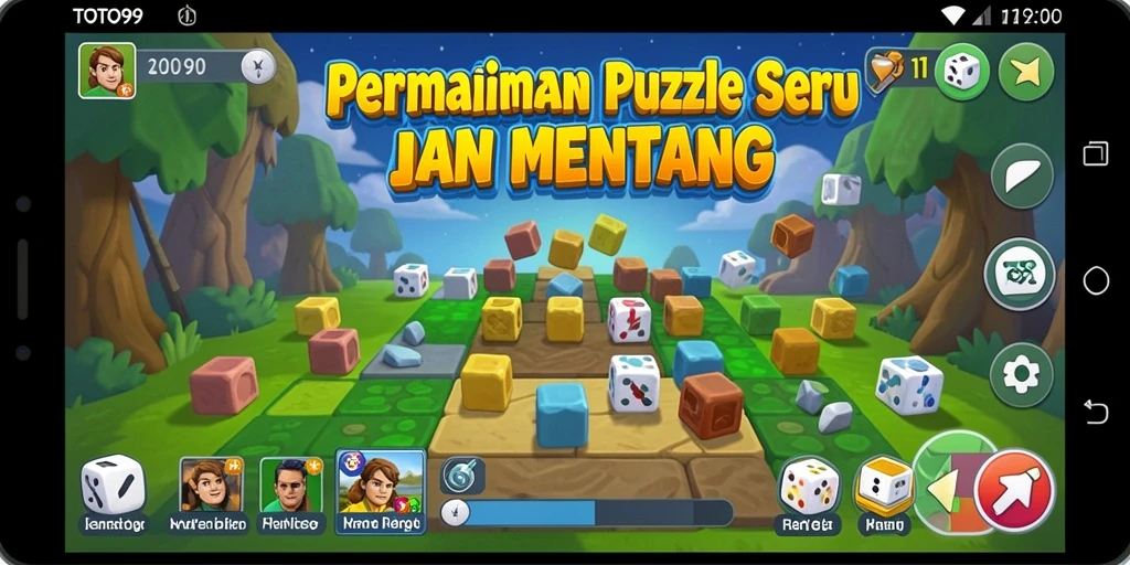 Tampilan gameplay seru TOTO99 dengan tantangan puzzle yang menantang.