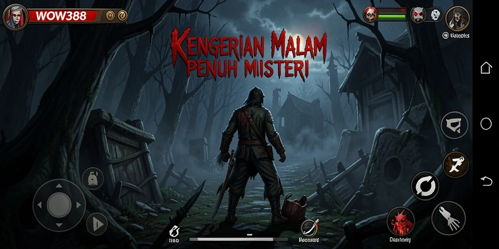 Tampilan gameplay yang menakutkan dan mendebarkan dari WOW388.